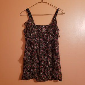 Xhilaration ruffled semi-sheer cami -  JR medium